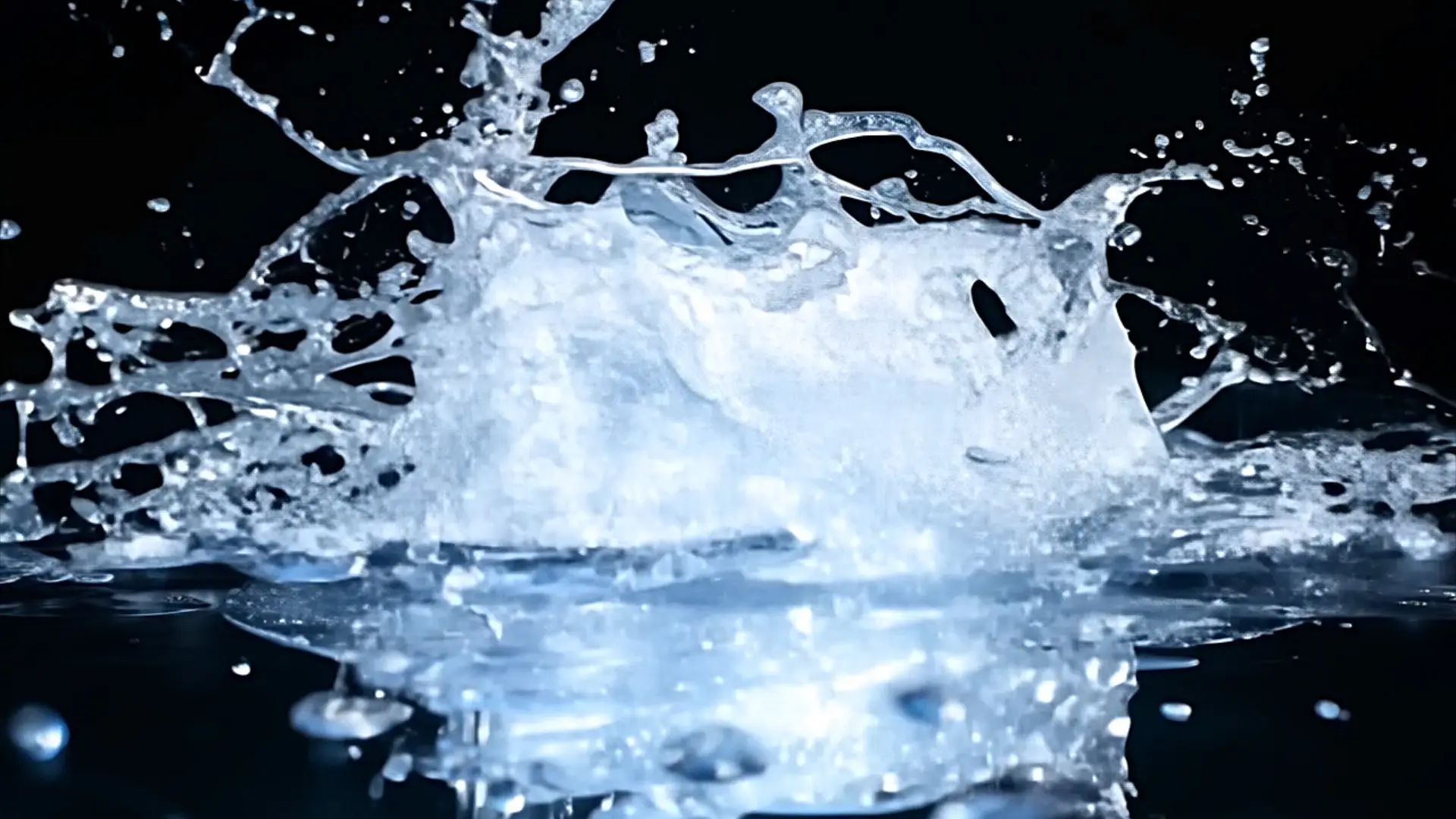 Crystal Clear Water Splash Background for Dynamic Video Effects